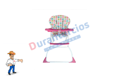 SILLA DE COMER	MUNDO NIÑO	KIDGO	BLANCO Y ROSA