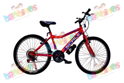 BICICLETA	CORSARIO	MTB 24 SCALE	ROJO, ROSA