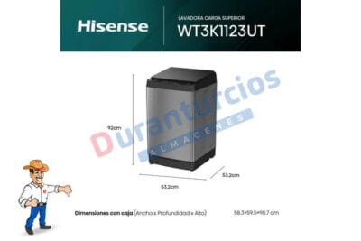 LAVADORA HISENSE WT3K1123UT