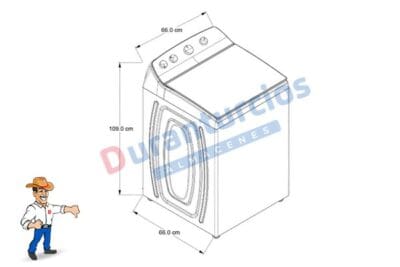 LAVADORA WHIRLPOOL 8MWTW2423WPM